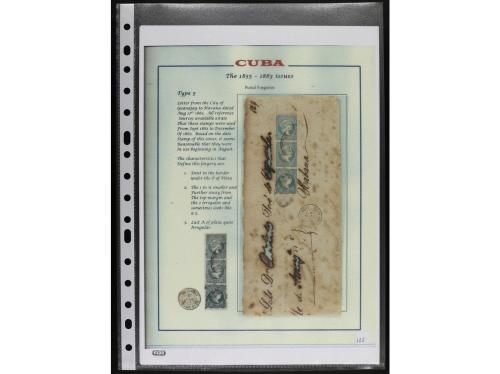 LOTES y COLECCIONES. CUBA. EMISIONES 1855-1863. Colección mo