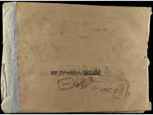 ✉ ESPAÑA. Ed. 769. 1938. BARCELONA a BRUSELAS. Sobre de gran