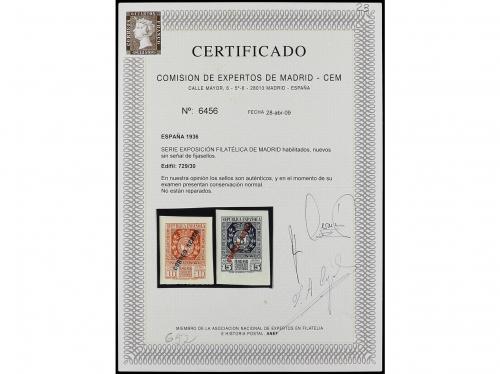 ** ESPAÑA. Ed. 729/30. SERIE COMPLETA. 2 valores. Cert. CEM.