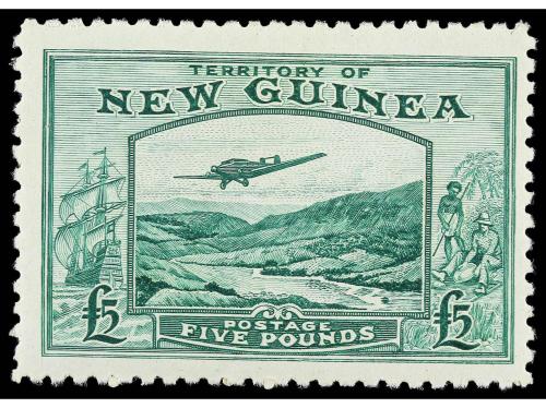 * NUEVA GUINEA (OC.BRITANICA). Yv. A44/45. 1935. 2 £. lila y