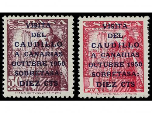 ** ESPAÑA. Ed. 1083A/B. CANARIAS CORREO. I tirada. Bien cent