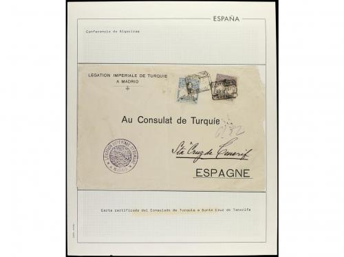 ° ✉ Δ ESPAÑA. 1904. CONFERENCIA DE ALGECIRAS. Colección mont