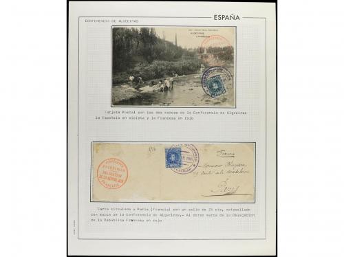 ° ✉ Δ ESPAÑA. 1904. CONFERENCIA DE ALGECIRAS. Colección mont