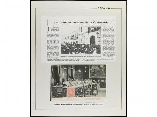 ° ✉ Δ ESPAÑA. 1904. CONFERENCIA DE ALGECIRAS. Colección mont