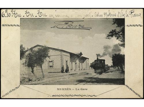 ✉ MARRUECOS: CORREO LOCAL. Yv. 16. 1892. MAQUINES a LYON (Fr