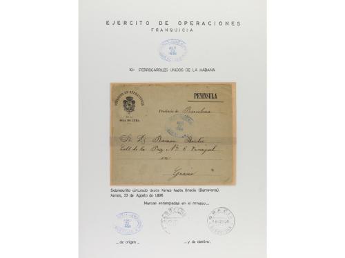 ✉ CUBA. 1895-1898. EJÉRCITO DE OPERACIONES EN LA ISLA DE CUB