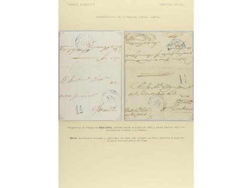 ✉ CUBA. 1800-1890. COLECCIÓN en hojas de Exposición con desc