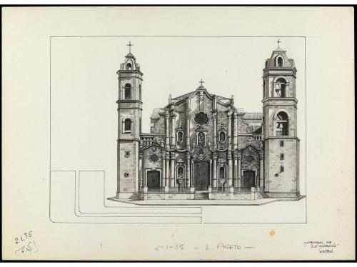 ESPAÑA. 1976-82. PROYECTOS ORIGINALES. Conjunto de 12 proyec