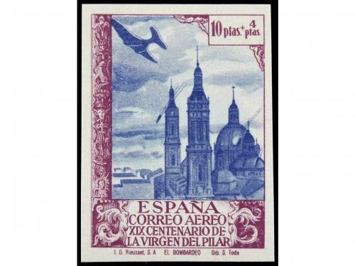 ** ESPAÑA. Ed. 901/2cc, 901/2ccs, 912/3ccy, 912/3ccs. 8 valo