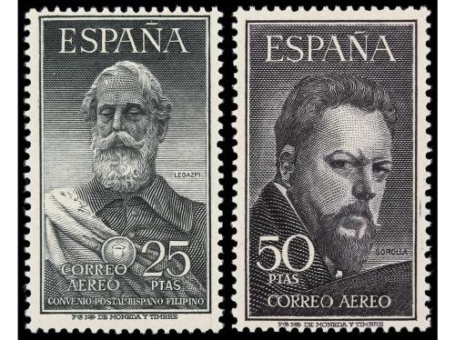 ** ESPAÑA. Ed. 1124/25. LEGAZPI y SOROLLA. 2 valores. LUJO. 