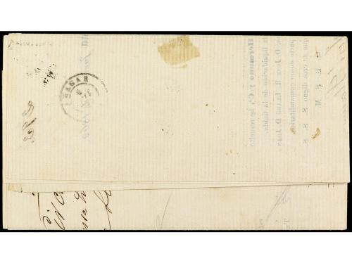 ✉ CUBA. 1862. HABANA correo interior. Y 1/4 s. 2 reales rojo