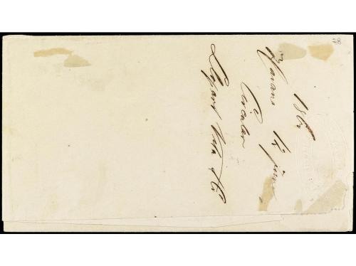 ✉ CUBA. Ed. 10. 1860. HABANA correo interior. Y 1/4 s. 2 rea