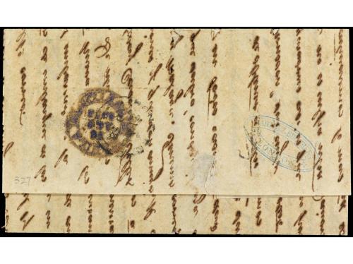 ✉ FILIPINAS. 1858. LONDRES a MANILA. Carta completa con text