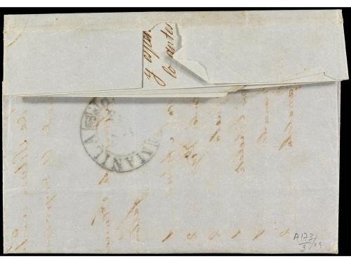 ✉ FILIPINAS. 1853. MADRID a MANILA. Carta completa con texto