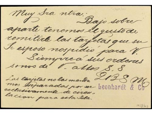 ✉ CUBA. Ed. 28. 1894. HABANA a ALEMANIA. 4 ctvos. castaño, m