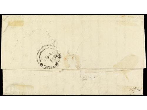 ✉ COLONIAS INGLESAS. 1861. MONTEVIDEO (Uruguay) a BUENOS AIR