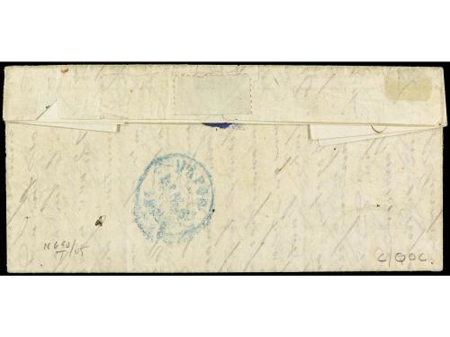 ✉ COLONIAS INGLESAS. 1855. ST. THOMAS (D.W.I). Carta complet