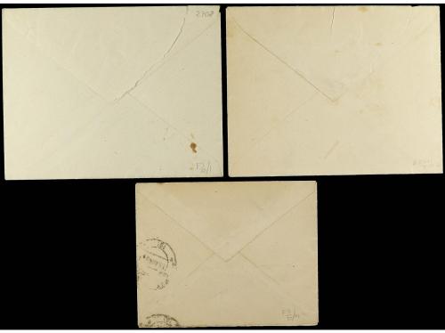 ✉ FILIPINAS. (1890 ca.). Tres cartas circuladas de FILIPINAS