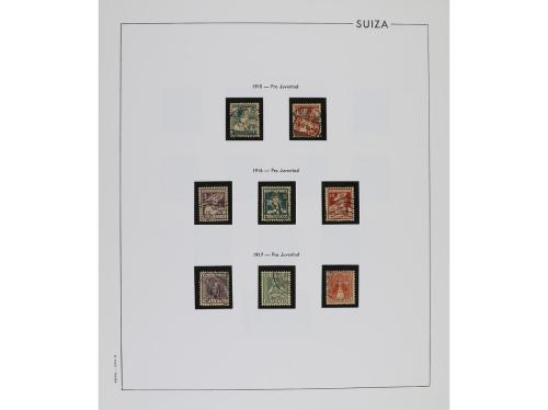 LOTES y COLECCIONES. SUIZA. Colección en 5 álbumes de 1850 a