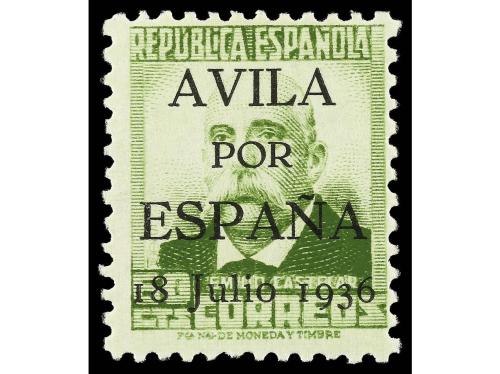* ESPAÑA E. LOCALES PATRIOTICAS: AVILA. Ed. 1/5. SERIE COMPL