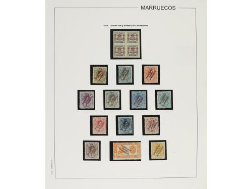 LOTES y COLECCIONES. COLONIAS ESPAÑOLAS. Colección en 3 álbu