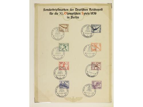 LOTES y COLECCIONES. JUEGOS OLÍMPICOS. BERLÍN 1936. Colecció