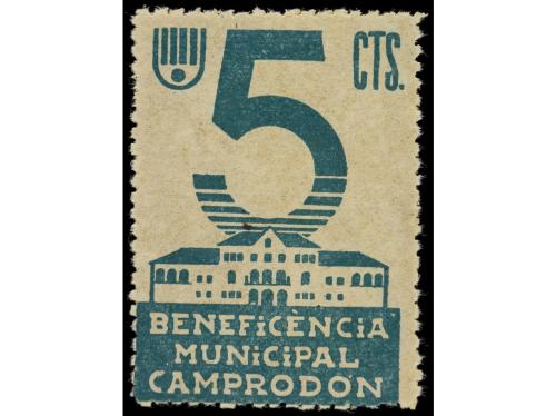 ESPAÑA GUERRA CIVIL. CATALUÑA. Conjunto de sellos y series. 