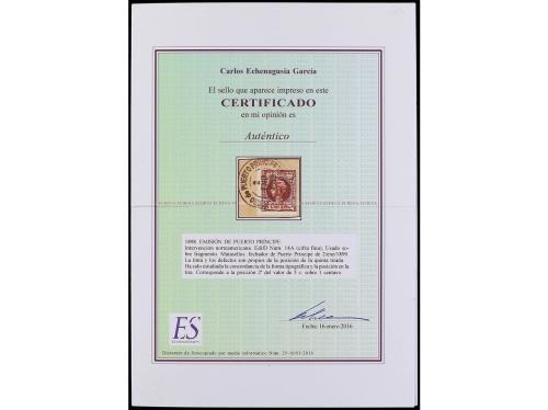 Δ CUBA. Ed. 14A. PUERTO PRINCIPE. 5 ctvos. s. 1 ctvo. violet