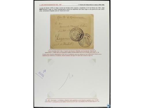 ✉ CUBA. 1898-99. GUERRA CON ESTADOS UNIDOS. Colección de 14 