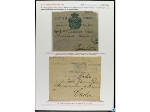 ✉ CUBA. 1898-99. GUERRA CON ESTADOS UNIDOS. Colección de 14 