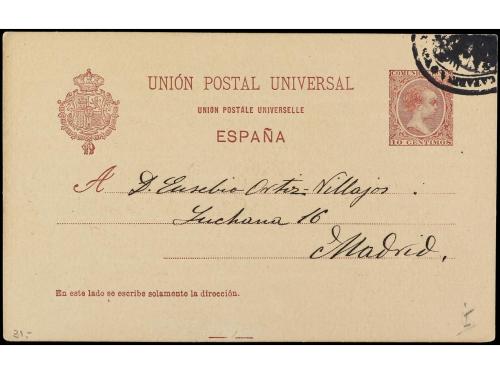 ✉ ESPAÑA ENTEROS POSTALES: DE INICIATIVA PRIVADA. 15 c. cast