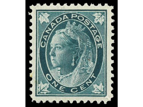 ** CANADA. Yv. 55, Sc. 67. 1897. 1 c. verde. LUJO. 