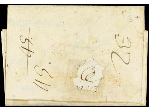 ✉ COLOMBIA. 1805. SANTA FE a MEDELLIN. Carta completa con te