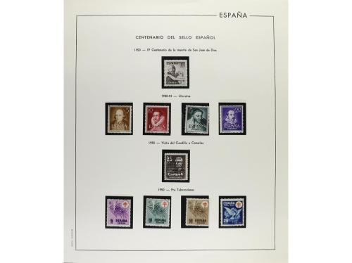 LOTES y COLECCIONES. ESPAÑA. Colección en 7 álbumes de 1950 