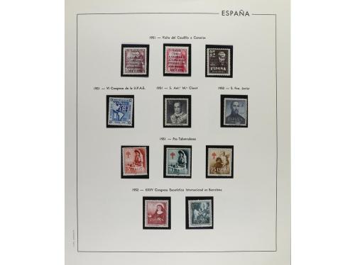 LOTES y COLECCIONES. ESPAÑA. Colección en 7 álbumes de 1950 