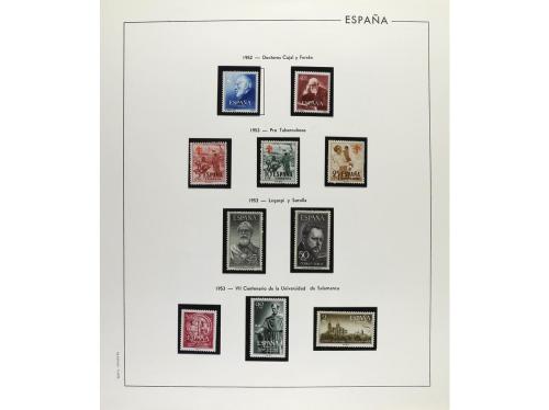 LOTES y COLECCIONES. ESPAÑA. Colección en 7 álbumes de 1950 