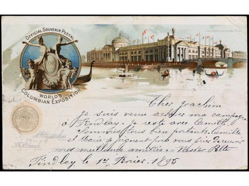 ✉ ESTADOS UNIDOS. Sc. 232. 1895 y 1910. Un Post Card y 1 sob