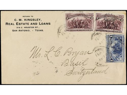 ✉ ESTADOS UNIDOS. Sc. 230/31. 1893-94. Dos sobres circulados