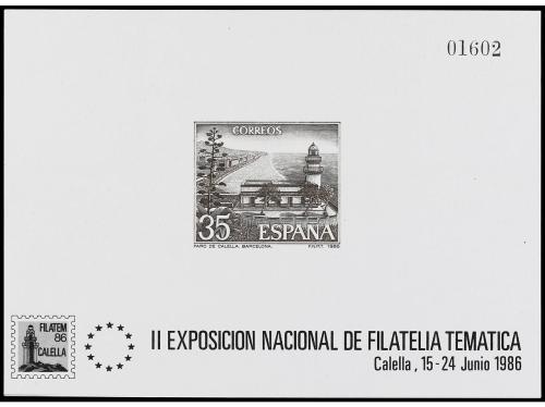 (*) ESPAÑA. Ed. 9. 1986. PRUEBAS OFICIALES. Calella. Cat. 1.