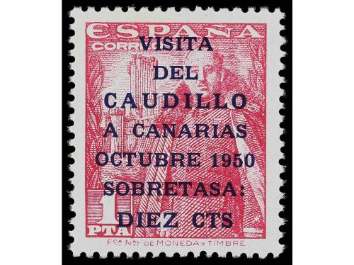 ** ESPAÑA. Ed. 1083A/B. CANARIAS CORREO I TIRADA. 2 valores.