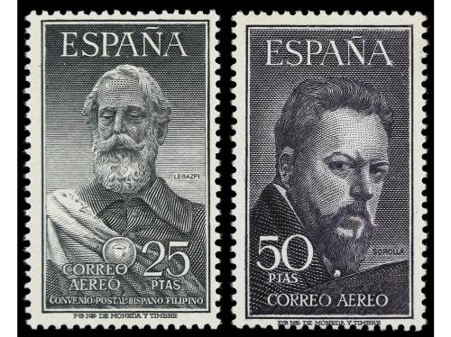 ** ESPAÑA. Ed. 1124/25. 1953. LEGAZPI y SOROLLA. Serie compl