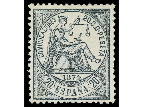 (*) ESPAÑA. Ed. 146. 25 cts. verde. Bien centrado. Buen ejem