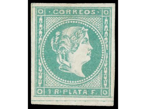 ** FILIPINAS. Ed. 16. 1863. 1 real verde esmeralda. PIEZA DE