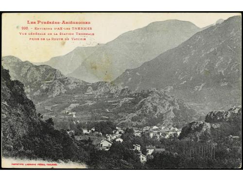 ✉ ANDORRA. Ed. 269. 1917. TARJETA POSTAL de LES ESCALDES a T