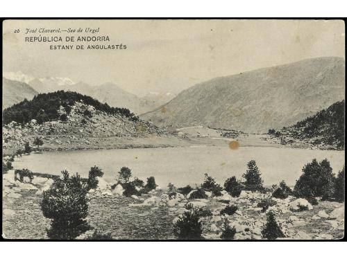 ✉ ANDORRA: ANDORRA FRANCESA. 1909. TARJETA POSTAL de LES ESC