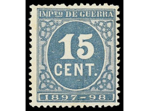 * ESPAÑA. Ed. 234. 15 cts. verde. MAGNÍFICO EJEMPLAR. Cert. 