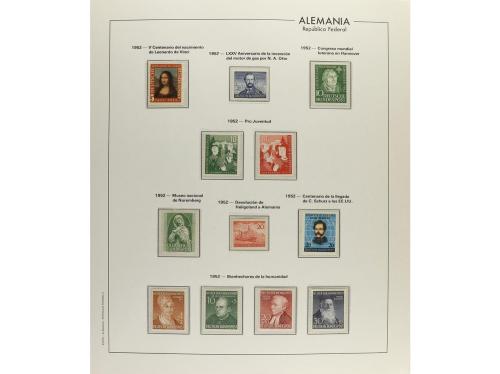 LOTES y COLECCIONES. ALEMANIA FEDERAL. Colección en 4 álbume