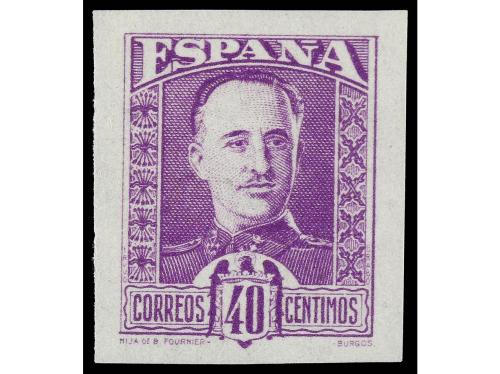 ** ESPAÑA. 1937. GENERAL FRANCO. PROYECTO NO ADOPTADO. 40 ct