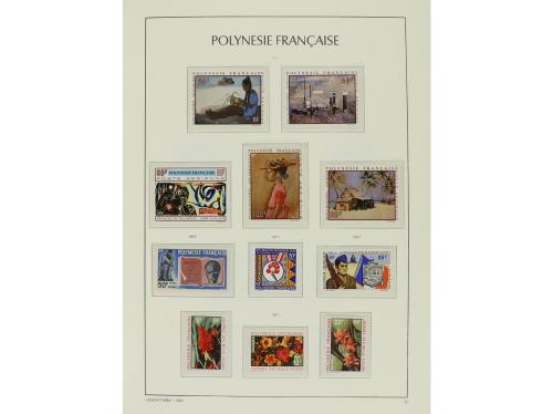 LOTES y COLECCIONES. POLINESIA FRANCESA. Colección en álbum 