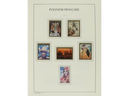 LOTES y COLECCIONES. POLINESIA FRANCESA. Colección en álbum 